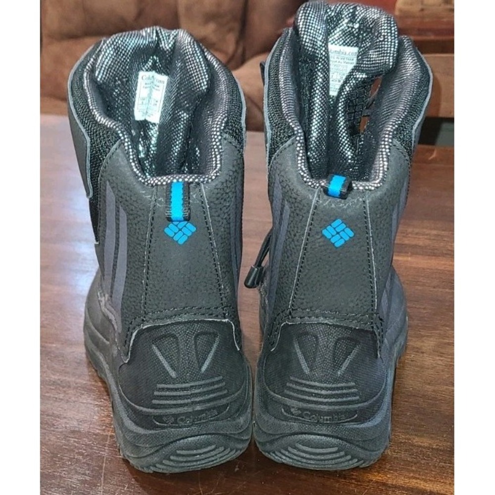 Columbia Youth Bugaboot Plus IV Omni-Heat Boot- Black/Blue Boys Size 6Y - Picture 3 of 6